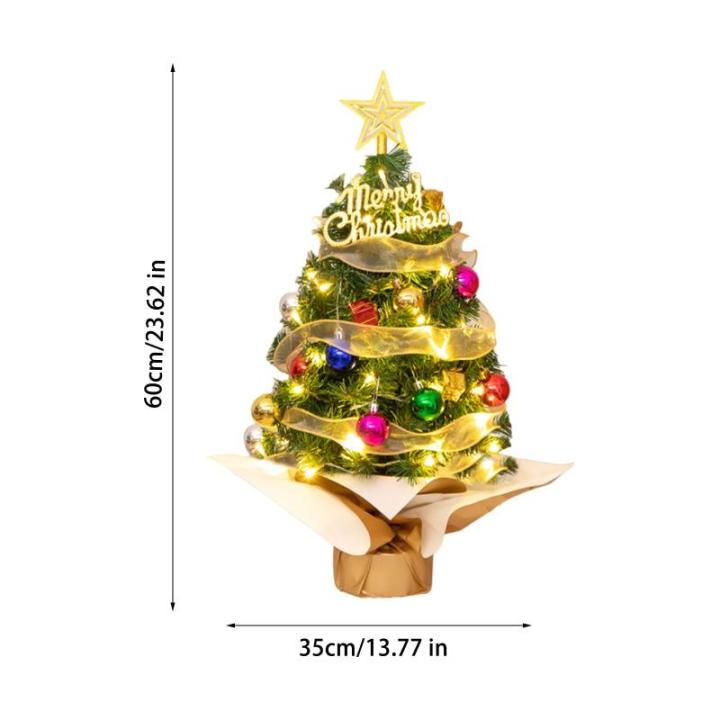 Kerstboom met verlichting 60 cm lichtketting kerstboom mini kerstboom kunstmatige kerstboom kerstdecoratie tafel kerstboom kerstcadeaus