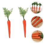 2st Foto-Requisiten Zu Ostern Simulation Karotten Tu So, Als Würdest Du Gemüse Spielen Künstliche Karotten Realistisch Künstliches Falsche Karotten Rettich Plastik Gefälscht