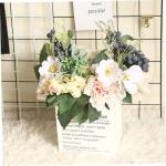 Blumendekor künstliche blüten Artificial dekoring partyspieße Berry Decoration künstliche Dekorationen für Zuhause Schmücken Zuhause+Dekor Tuch simulierte Dahlie