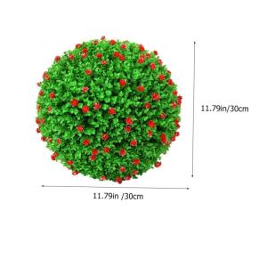 2St Dekorative Grasbälle für den Garten künstlicher Formschnitt künstliche Buchsbaumkugeln Garden Decoration Künstliche Pflanzenkugel gefälschte Pflanzenkugeln imitierter Gra
