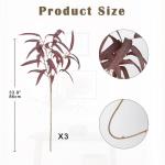 Künstliche Eukalyptusstiele, 86 cm langer Stiel mit rosig-braunen Eukalyptusblättern, künstliche Seiden-Eukalyptuszweige, künstliches Grün für Blumenarrangement, Zuhause, Bü