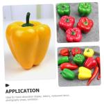 5 Sätze Simulationsmodell Paprika Falscher Chili Schäumt Chili Auf Food-Modell-Requisite Realistische Paprika Gefälschte Chilischoten Gemüse Falsches Chili Poly-Drache 5 Stück