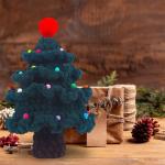 Gehäkelte Weihnachtsbäume, Mini-künstliche Weihnachtsbaumdekorationen, Handgefertigte Gehäkelte Weihnachtsbaumschmuck-Dekorationen