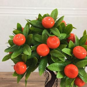 Kunstblumen Künstliche Obst-Topfpflanze, Kunst-Mini-Kunststoff-Obstpflanzen, Kunstpflanzen im Topf, für Geschäft, Büro, Zuhause, Tischdekoration für jeden Anlass