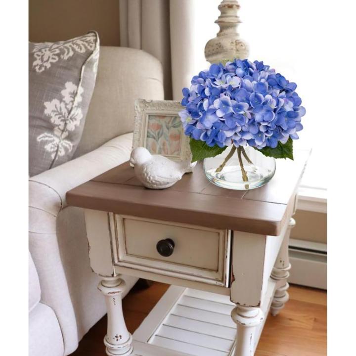 met 4 hortensia's