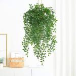 Hangende , 2 stuks, 95 cm, mandala, kunststof, planten, , groene hangplant voor muren, vensterbank, kast, decoratie, balkon, muur, hangmand, decoratie