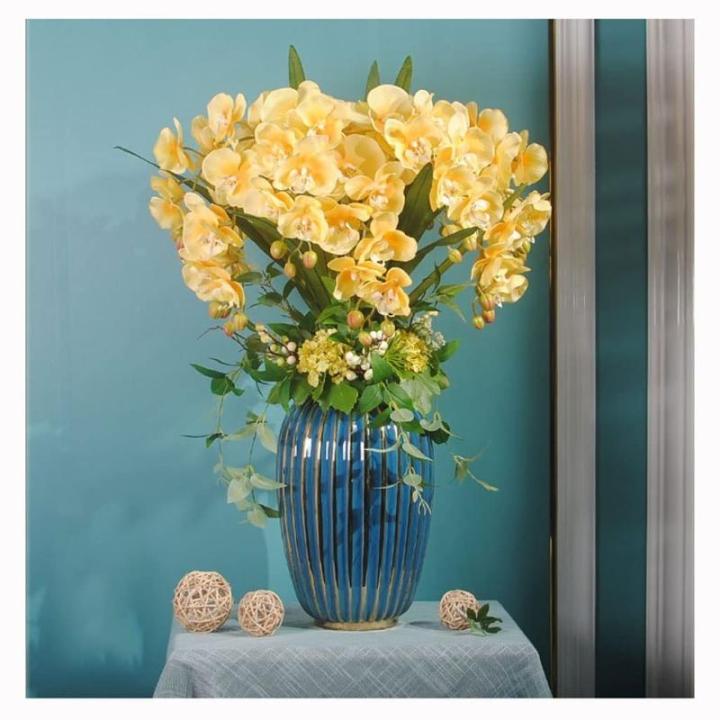 Kunstblumen Künstliche Blumen, Ochiden, Pflanzen, künstliche Orchidee im Topf, Pflanzen, Bonsai, schöne Dekoration für Hochzeit, Büro, Zuhause für jeden Anlass