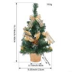 Mini-Weihnachtsbaum-Topf-Dekoration, die perfekte festliche Dekoration für jeden Raum, Mini-Weihnachtsbaum mit LED-Lichtern, für Zuhause, Tisch und Wohnzimmer (Gold)