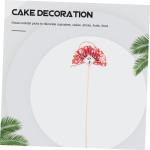 2st Blumenstab Ostern Cupcake Picks Blumenstrauß-Arrangement Pflücken Dekorative Blumenpflücker 2022 Cupcake-Picks Sushi-Ornamente Japanische Kuchendekorationen Rosa Plastik