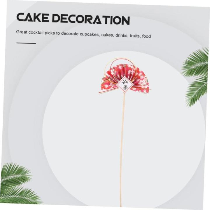 2st Blumenstab Ostern Cupcake Picks Blumenstrauß-Arrangement Pflücken Dekorative Blumenpflücker 2022 Cupcake-Picks Sushi-Ornamente Japanische Kuchendekorationen Rosa Plastik