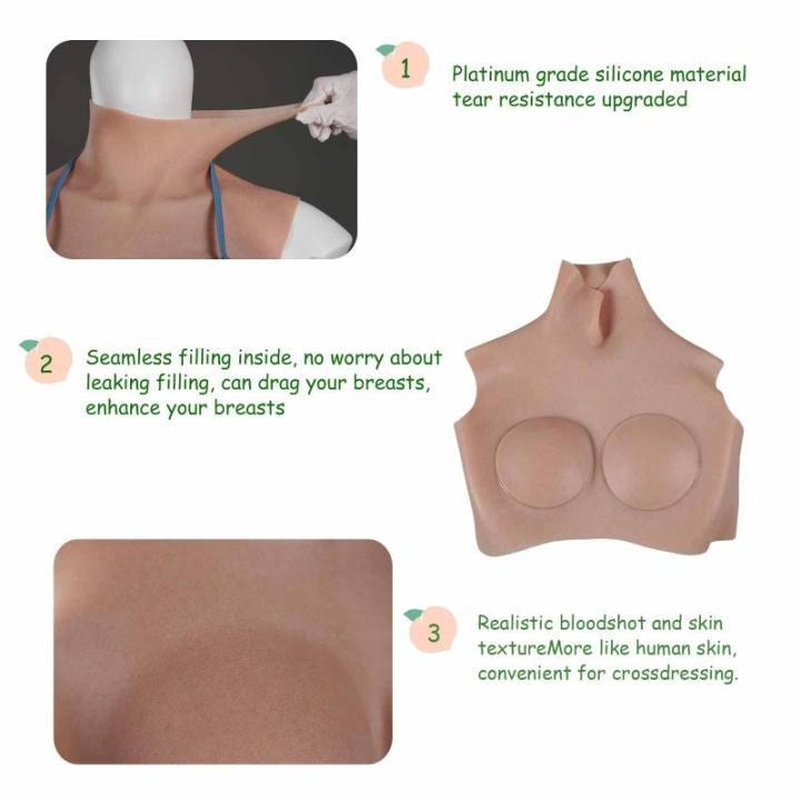 Künstliche Silikonbrustplatte G Cup Crossdressing Brustformen für Transgender Drag Queen Cosplay Brustplatten