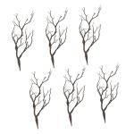 24 STK Halloween-Dekorationssimulationsanlage Weihnachtsbaumzweig gefälschtes Zweigzubehör kunstpflanze Halloween Dekoration Links einmachgläser dekorative Pflanzenzweige Plasti