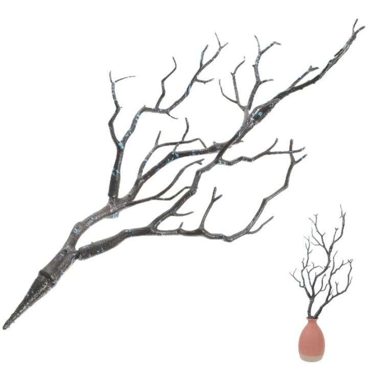 Kunstmatige tak Manzanita-takken, natuurlijke zwarte takken, Halloween, vaas, bruiloftsdecoraties, tafelbloemenboeket, hartstuk, takken, knutselen, tak, boom, olietak, plastic boom