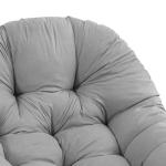 Komfortables Polster für Hängestühle, Weiches Sitzkissen für Schaukelstühle Im Freien, Grau