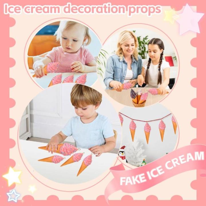 Künstliche Eisportionierer, realistische Simulation, Nachahmung von gefälschten Lebensmitteln, Desserts, Modellnachbildung, gefälschte Eiskugeln, Fotografie-Requisite für Zuhau