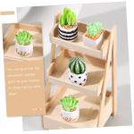 8 stuks kunstmatige cactus kantoordecoratie mini poppenhuis cactus decor miniatuur huisbenodigdheden modellen kamerplanten decoratie mini-plantenfiguren wagen decoraties kleine har