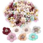 150 stuks kunstmadeliefjes, bloemkelken, , kleurrijke bloemkelken, mini zijden bloemen voor het knutselen, scrapbooking, bruiloften, feesten, woondecoratie - willekeurige kleuren