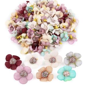 150 stuks kunstmadeliefjes, bloemkelken, , kleurrijke bloemkelken, mini zijden bloemen voor het knutselen, scrapbooking, bruiloften, feesten, woondecoratie - willekeurige kleuren