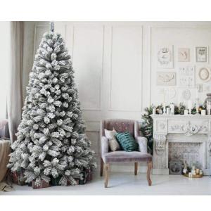 Weihnachtsbaum Royal Super Dicker Kiefer Grün Schnee Basis Kreuz Eisen Faltbar Hohe Qualität Zweige mit Schnee Einfache Montage Öffnung Regenschirm (180cm)