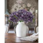Kunsthortensia, 2 stuks, blauw, paars, Ø 19 cm, kunstbloemen, hortensia, als echt voor bruidsboeketten, huis, kantoor, hotel, feestdecoratie, middenstukken, bloemstukken