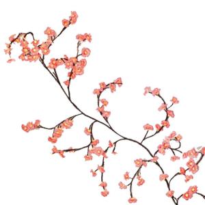 LED-künstlicher Blumen-Bonsai-Baum, beleuchteter rosa Baum - Blumenlampe mit Timerfunktion | Blumenlichter mit Fernbedienung, Dimm- und Timerfunktion für Schreibtisch, Fensterban