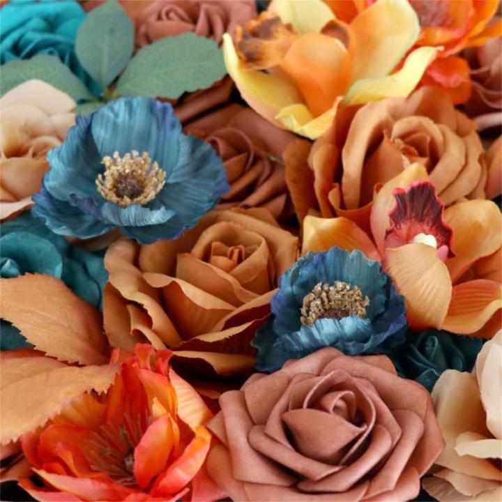 Künstliche Rose Blume für Hochzeit Party Dekoration Faux Seide Blumen mit Stiel