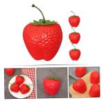 1 Satz Simulation Große Erdbeere Lebensechte Künstliche Fruchtrequisiten Realistisches Obstspielzeug Künstliche Erdbeeren Attrappen Für Desserttische Gefälschte Erdbeeren 4 St