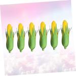 6st Mais Zur Dekoration Botanisches Dekor Simulation Lebensechtes Pflanzen Dekor Wohnakzente Dekor Realistisches Gemüse Kunstpflanze Ornament Gefälschtes Essen Schrank Süssigkei