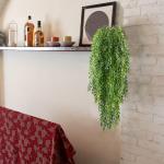 2 stuks kunstmatige klimop, slinger, 94 cm, kunstplant voor buiten, kunstplant, klimplant, groen, decoratie voor tuin, muur, hek, ophanging