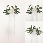 Künstliche Stuhllehne, Blumenarrangement, mehrfarbig, für den Außenbereich, Hochzeit, Stuhl, Dekoration, Hochzeitsdekoration