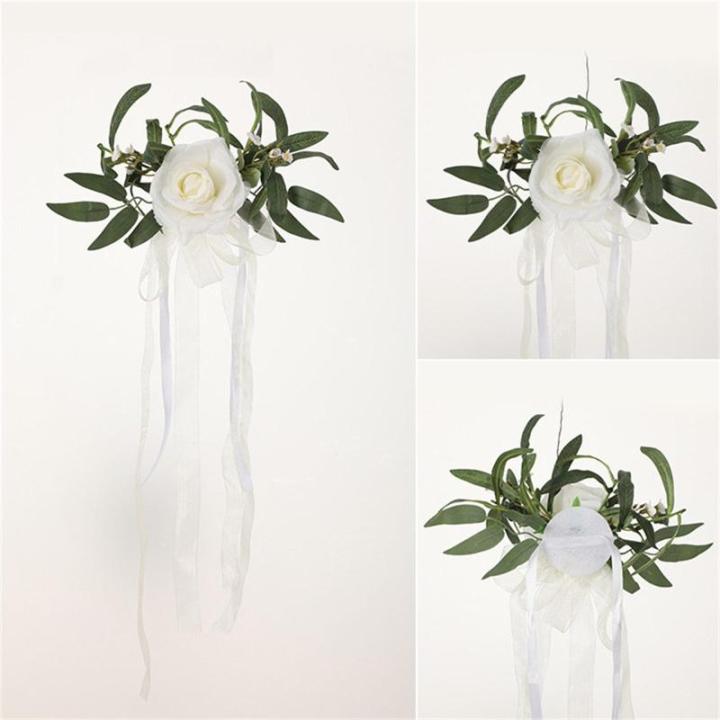 Künstliche Stuhllehne, Blumenarrangement, mehrfarbig, für den Außenbereich, Hochzeit, Stuhl, Dekoration, Hochzeitsdekoration