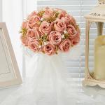 Handgefertigter künstlicher Rosenstrauß für die Hochzeitsfotografie
