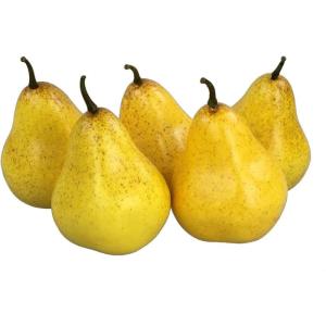5 stuks kunstdecoratie, 5 stuks (geel, 20-40 g/stuk), levensecht plastic fruit, plastic fruit, kunstfruit, decoratie, etalage, huishouden, keuken, feest, hotel, 5 stuks