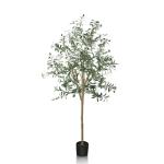 Kunstplant olijfboom, kunstboom, 170 cm, , echte , groot uitziend, voor binnen, balkon, slaapkamer, kantoor, tuin, bruiloft, party, decoratie
