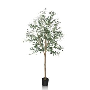 Kunstplant olijfboom, kunstboom, 170 cm, , echte , groot uitziend, voor binnen, balkon, slaapkamer, kantoor, tuin, bruiloft, party, decoratie