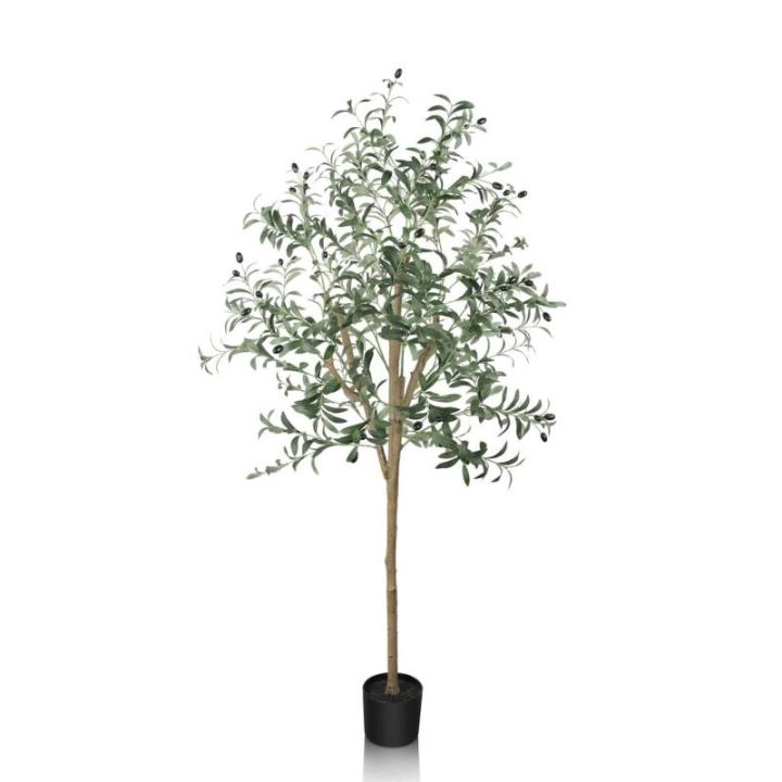 Kunstplant olijfboom, kunstboom, 170 cm, , echte , groot uitziend, voor binnen, balkon, slaapkamer, kantoor, tuin, bruiloft, party, decoratie
