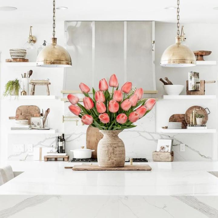 10 stuks kunsttulpen, latex bloemen, echte touch, tulp, decoratieve kunstplant, lengte 34 cm, voor thuis, kamer, bruiloftsboeket, feest, bloemstuk
