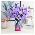 Kunstblumen Künstliche Orchideen-Fälschungspflanzen für den Innenbereich, künstliche Blumenarrangements mit Glasvase, Tischpflanzen für Zuhause, Schlafzimmer, Dekoration für 