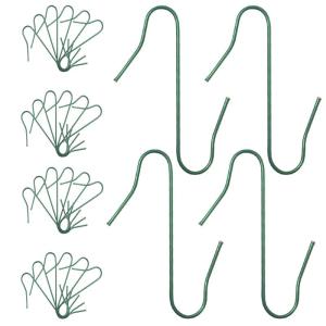 300 kogel, S-haken in groen, S-haken, kleine snel voor kerstboomversiering, dubbele haken voor kerstboom, perfect voor kerstbal, decoratieve , herbruikbaar
