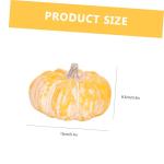 Halloween pompoenen Halloween tafelaccent kunstmatige pompoendecoratie nep mini-pompoenen porseleinen mini-pompoenen herfst keramische pompoen decor veelkleurig decor voor tafel