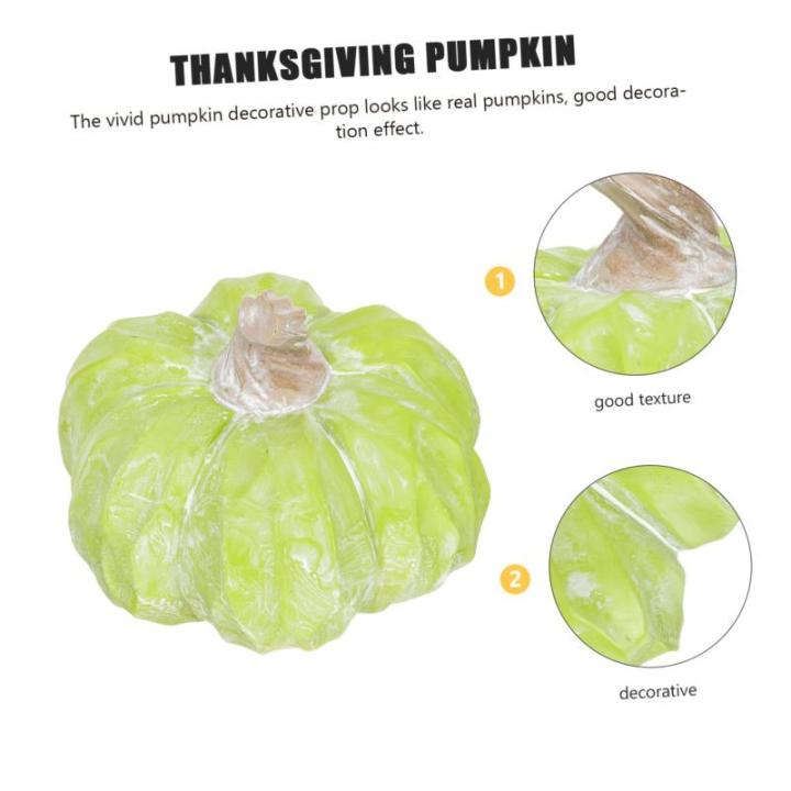 Pompoen 2 Stuks - Decoratie Halloween Props Levensechte Keramische Halloween Oogstdecoraties Tuin Ornament Plant Decoraties Thanksgiving - Desktop-Decor