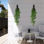 Kunstmatige klimopslinger kunstmatige hangende planten binnenshuis, hangende mandplanten, kunstmatige hangende planten buiten, valse klimop hangende wijnstokken voor thuis, muur, b