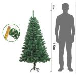 Weihnachtsbäume Künstlicher Weihnachtsbaum, Grüner Weihnachtsbaum Mit Ständer for Drinnen Und Draußen, Urlaubsdekoration Weihnachtsbaum Künstlich(1.5m)