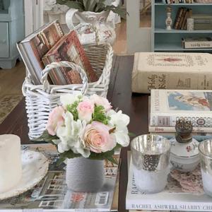 Kunstbloemen kunstboeket kunstplant bloemstukken set van 2 hortensia rozenboeket hoogte 30 cm decoratieve plant voor arrangementen feestdag tafel of bruiloft