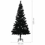 Künstlicher Weihnachtsbaum mit Ständer Christbaum Tannenbaum Kunstbaum Weihnachten Künstlicher Weihnachtsbaum Weihnachtsdeko Schwarz 120 cm PVC