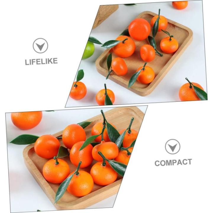 1 Satz Lebendige Orangen Requisiten Szenenschmuck Schüssel Vasenfüller Früchte Kunstobst Künstliche Früchte Desktop-deko Mit Künstlichen Orangen Künstliches Orangendekor PVC
