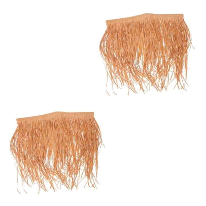 2 Stück Strohdekoration Rasendekor Simulation Strohdach Für Garten DIY Künstliches Strohdach DIY Strohdach Gefälschte Strohabdeckung Gefälschtes Stroh Gefälschtes Strohdach