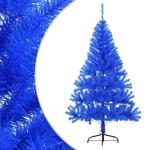 Kunstkerstboom met standaard, 150 cm, hoge kerstdecoratie, pvc en staal, blauw