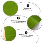 Modelgraspapier Model Gras Ambachten Gazongras Natuurlijk. Trekmodel Gras Levende Planten Indoor Olie Lamp, Glaskamin Landschap Grasdecor Trein Decor Model Gazon Miniatuur Accessoi