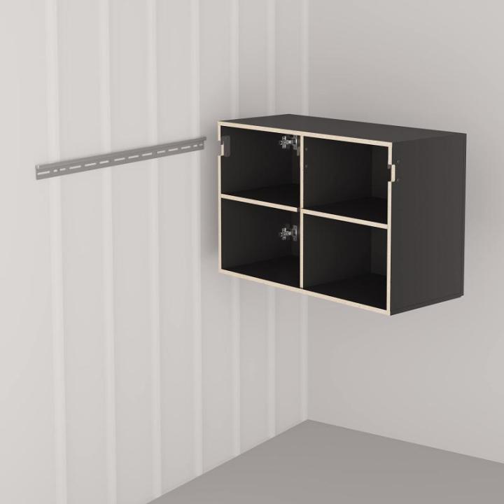HangUps Oberer Aufbewahrungsschrank, 91,4 cm, Schwarz